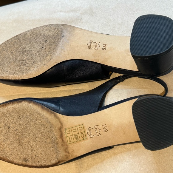 Tory Burch Caterina 4m Slingback- Nappa Leather. Color Perfect Navy. Style 37961 - Picture 9 of 13